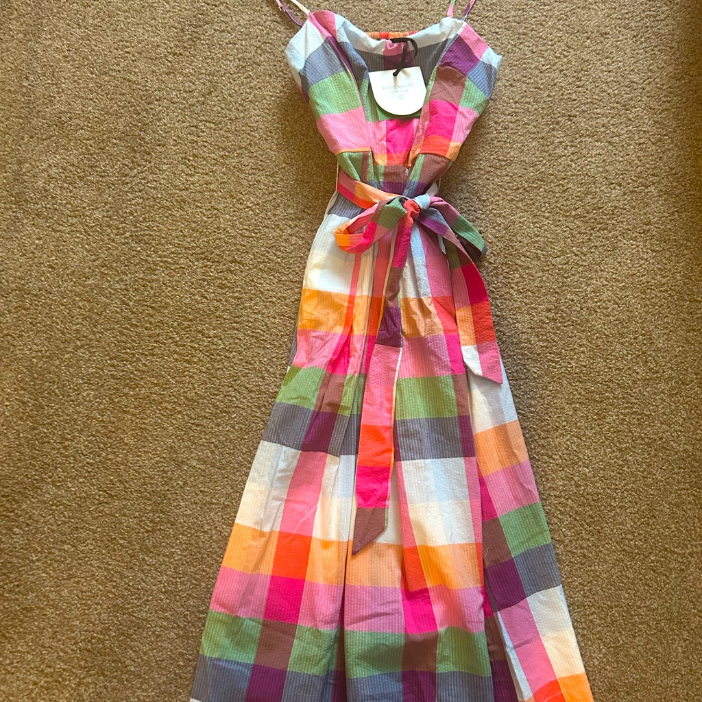 Kate Spade X Target Plaid Tie-Waist Midi Dress